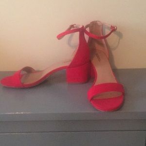 Merona Shoes - NWOT red Merona heeled sandals Merona Shoes - NWOT red Merona heeled sandals